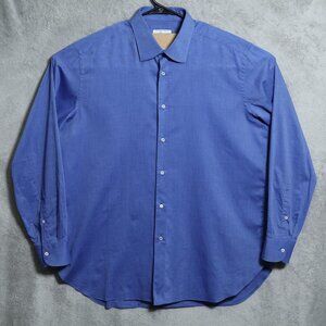 Brioni Shirt‎ Mens Large 17 Button Up Dress Classic Formal Made in Italy Neiman